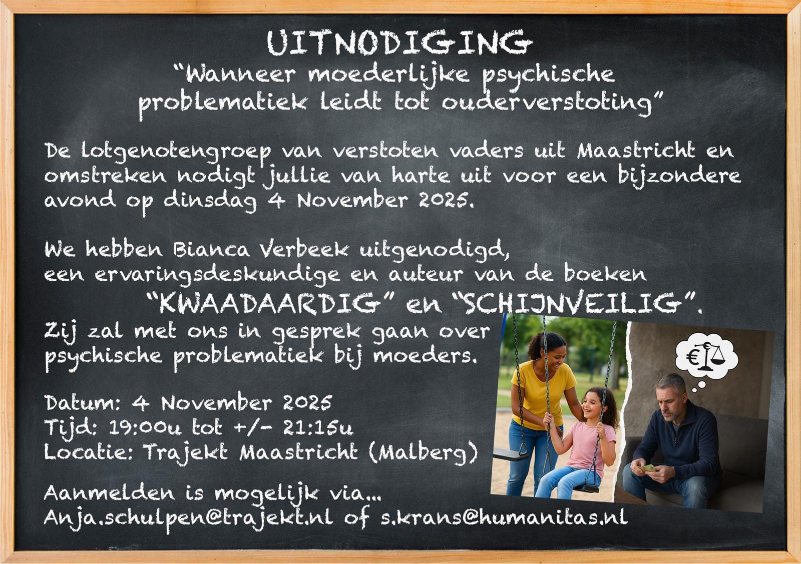 Uitnodiging narcisme bij moeders